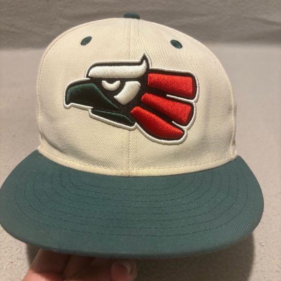Rings & Crwns Mexico Eagle Logo Adjustable Snapback Flat Bill Cap Hat Collector - Picture 8 of 9